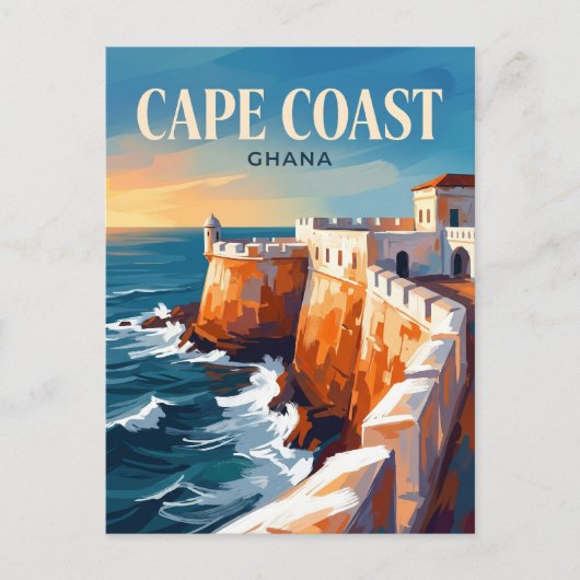 Cape Coast Castle Ghana Postkarte (Vorderseite)
