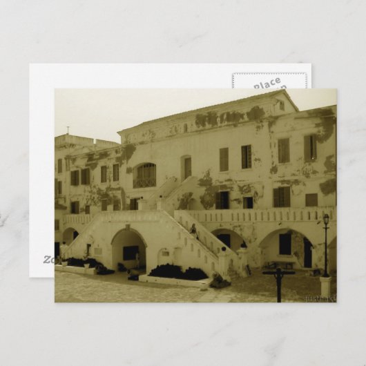 Cape Coast Castle Postkarte (Vorne/Hinten)