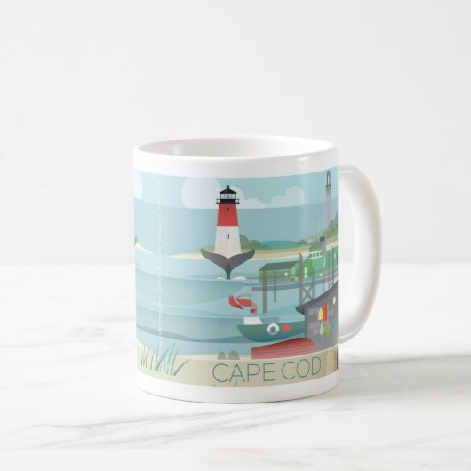 Cape Cod 11oz oder 15oz Tasse (VorderseiteRechts)