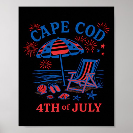 Cape Cod 4. Juli Poster (Vorne)
