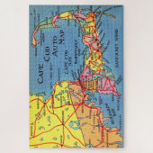 Cape Cod Auto Karte 20x30 Puzzle (Vertikal)