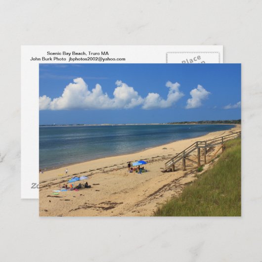Cape Cod Bay Beach Truro Postkarte (Vorne/Hinten)