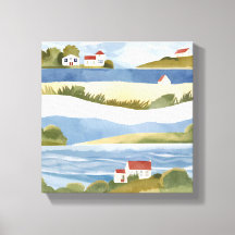 Cape Cod Bay | Ocean Shore Küste Wasserfarbe