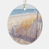 Cape Cod Beach and Ocean Keramik Ornament (Links)