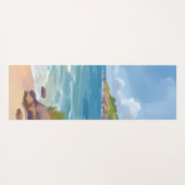 Cape Cod Beach Bay Ocean Painting Yogamatte (Rückseite (Horizontal))