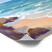 Cape Cod Beach Bay Ozeanmalerei Poster (Ecke)