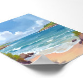 Cape Cod Beach Bay Ozeanmalerei Poster (Ecke)