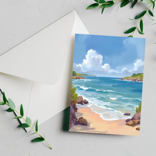 Cape Cod Beach Bay Ozeanmalerei Postkarte