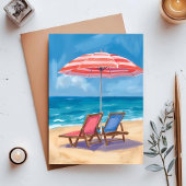 Cape Cod Beach Day | Aquarellmeere Postkarte