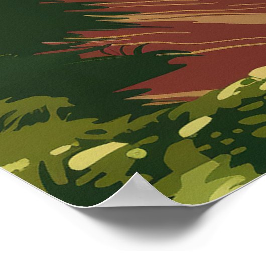 Cape Cod Beach Massachusetts Blue Poster (Ecke)