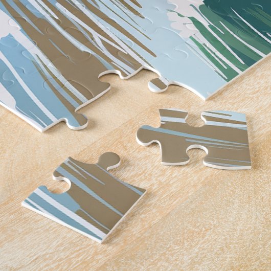 Cape Cod Beach Massachusetts Blue Puzzle (Seite)