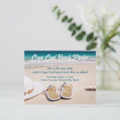 Cape Cod Beach Party! Feiertagspostkarte (Stehend Vorderseite)