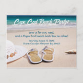 Cape Cod Beach Party! Feiertagspostkarte (Vorderseite)