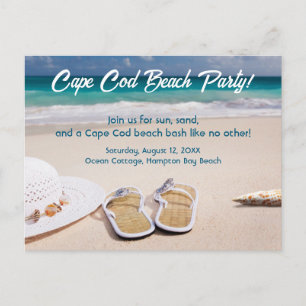 Cape Cod Beach Party! Feiertagspostkarte