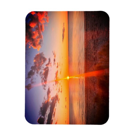 Cape Cod Beach Sunset Photo Magnet (Vertikal)