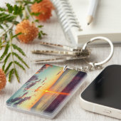 Cape Cod Beach Sunset Photo Schlüsselanhänger (Vorderseite rechts)