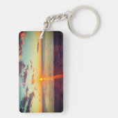 Cape Cod Beach Sunset Photo Schlüsselanhänger (Rückseite)