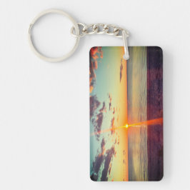 Cape Cod Beach Sunset Photo Schlüsselanhänger