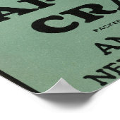 Cape Cod Blue Bird Markenzeichen Cranberry Label Poster (Ecke)