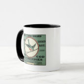 Cape Cod Blue Bird Markenzeichen Cranberry Label Tasse (Vorderseite Links)