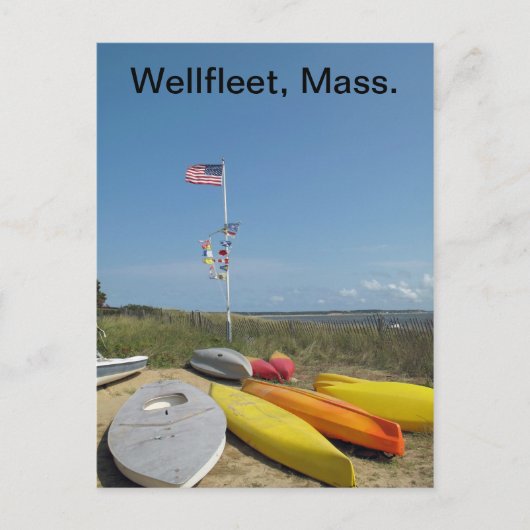 Cape Cod Boatyard Postkarte (Vorderseite)