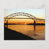 Cape Cod Bourne Bridge Postkarte (Vorderseite)