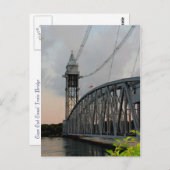 Cape Cod Canal Bridge Postcard Postkarte (Vorne/Hinten)