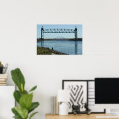 Cape Cod Canal Bridges Fotografie Poster (Heimbüro)