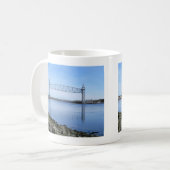 Cape Cod Canal Eisenbahnbrücke Kaffeetasse (Vorderseite Links)