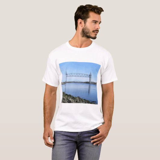 Cape Cod Canal Eisenbahnbrücke T-Shirt (Vorne ganz)