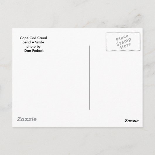 Cape Cod Canal Postkarte (Rückseite)