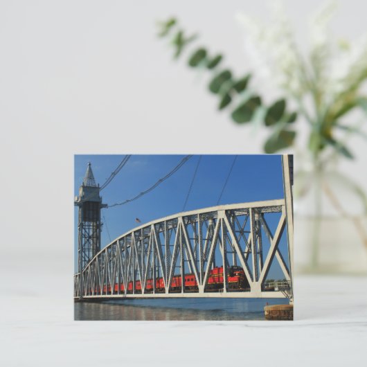 Cape Cod Canal Railroad Bridge Postkarte (Stehend Vorderseite)