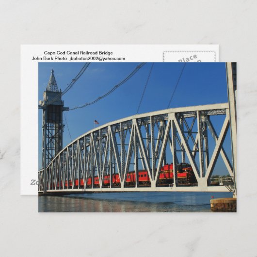 Cape Cod Canal Railroad Bridge Postkarte (Vorne/Hinten)