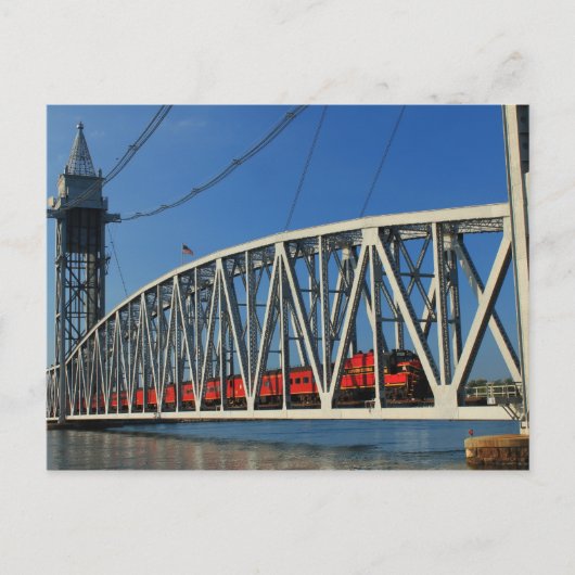 Cape Cod Canal Railroad Bridge Postkarte (Vorderseite)