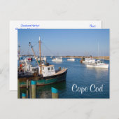 Cape Cod Chatham Masseboote in Bay Post Card Postkarte (Vorne/Hinten)