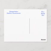 Cape Cod Chatham Masseboote in Bay Post Card Postkarte (Rückseite)