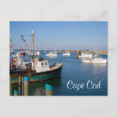 Cape Cod Chatham Masseboote in Bay Post Card Postkarte (Vorderseite)