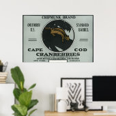 Cape Cod Chipmunk Markenbezeichnungen Cranberry La Poster (Heimbüro)