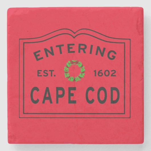 Cape Cod Christmas Stone Untersetzer (Vorderseite)