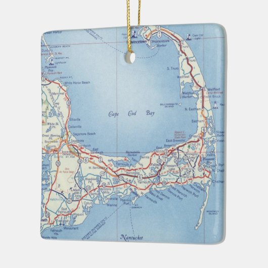 Cape Cod Classic Karte Keramikornament (Links)