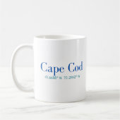 Cape Cod Classic Tasse mit GPS Koordinaten (Links)