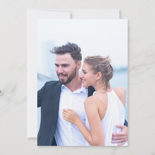 CAPE COD Coast Wedding Details Card Einladung (Rückseite)