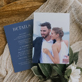 CAPE COD Coast Wedding Details Card Einladung