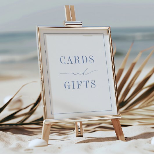 CAPE COD Coastal Blue Cards and Gifts Poster