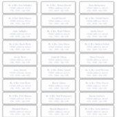 CAPE COD Coastal Blue Guest Address Labels (Vorderseite)