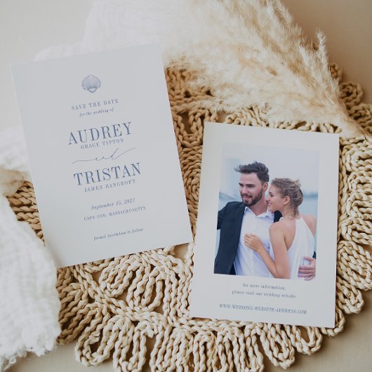 CAPE COD Coastal Wedding Foto Save The Date