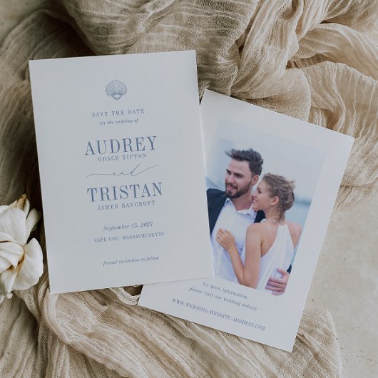 CAPE COD Coastal Wedding Foto Save The Date