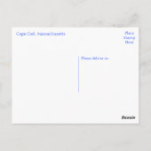 Cape Cod, Dennis Massachusetts USA Postkarte (Rückseite)