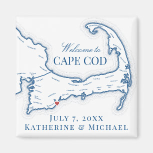 Cape Cod Destination Hochzeitsgeschenk Magnet