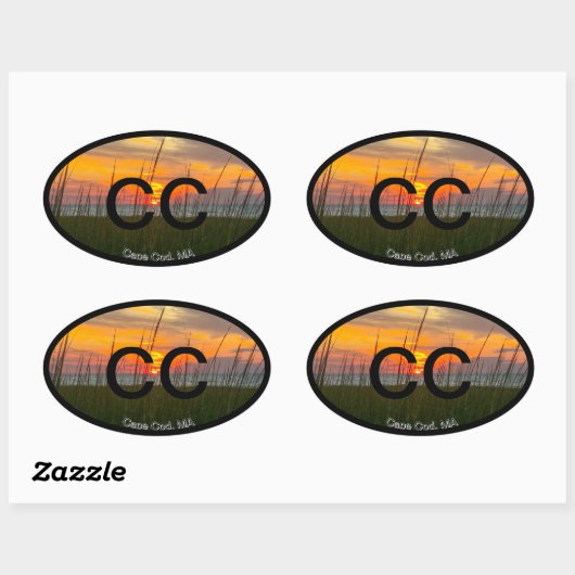 Cape Cod Euro Aufkleber (Blatt)